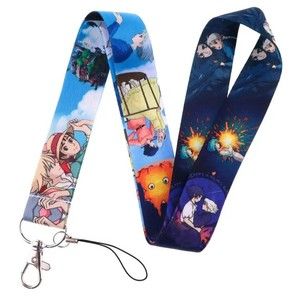 HOWL'S MOVING CASTLE Anime 17.7" Lanyard ID Badge Key Holder Neck Strap